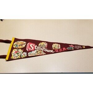 Vintage Storytown USA Lake George New York felt pennant